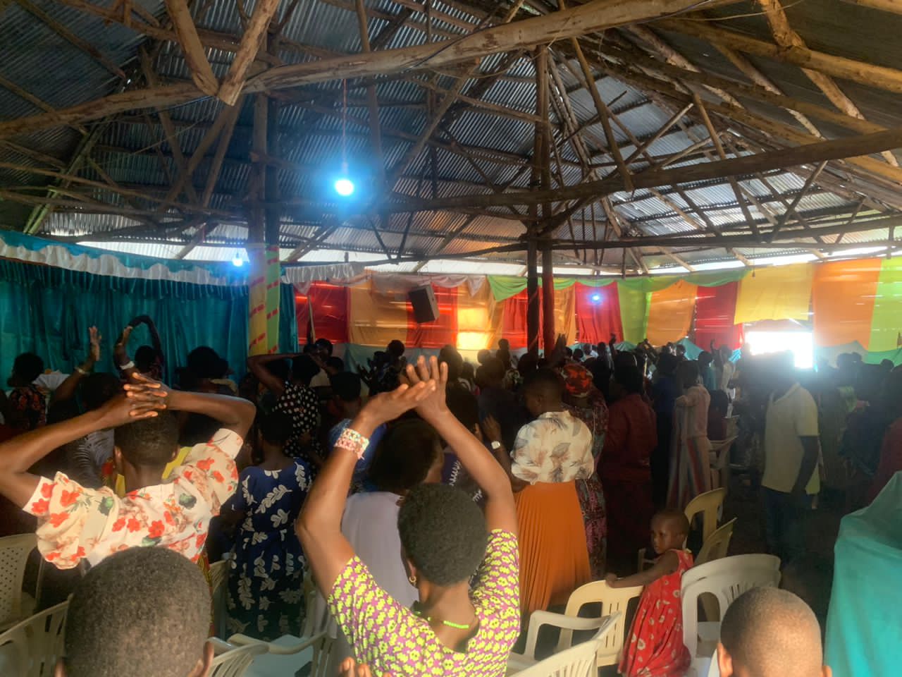 Children and community at church